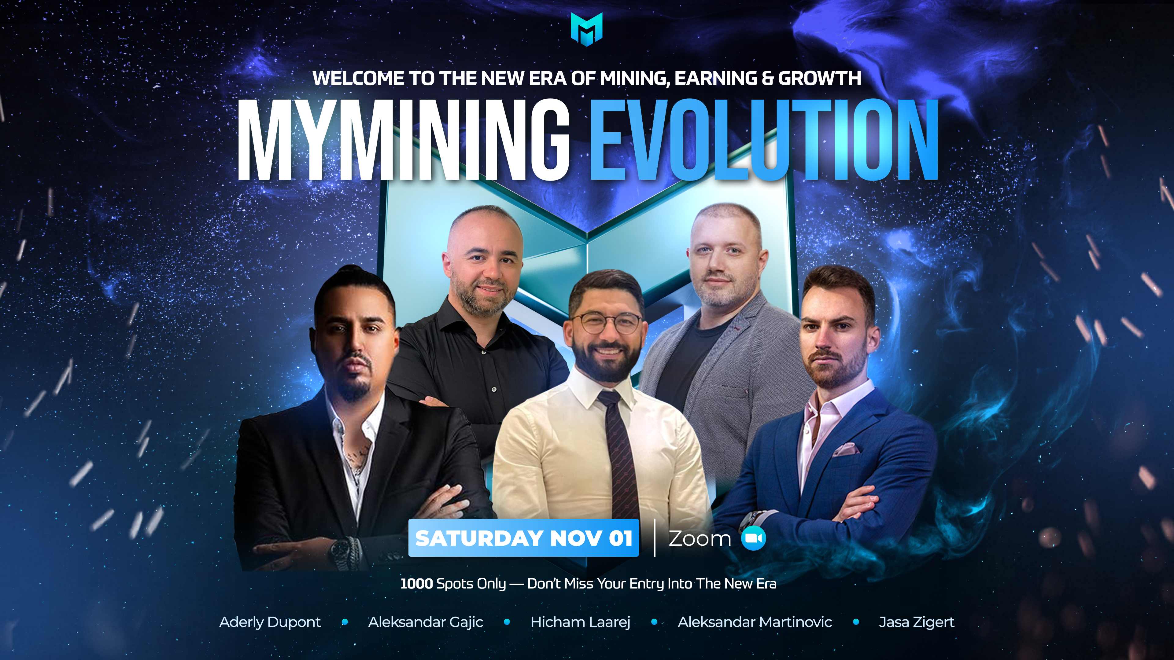 MyMining Leadership Team - Aderly Dupont, Aleksandar Gajic, Hicham Laarej, Aleksandar Martinovic, Jasa Zigert